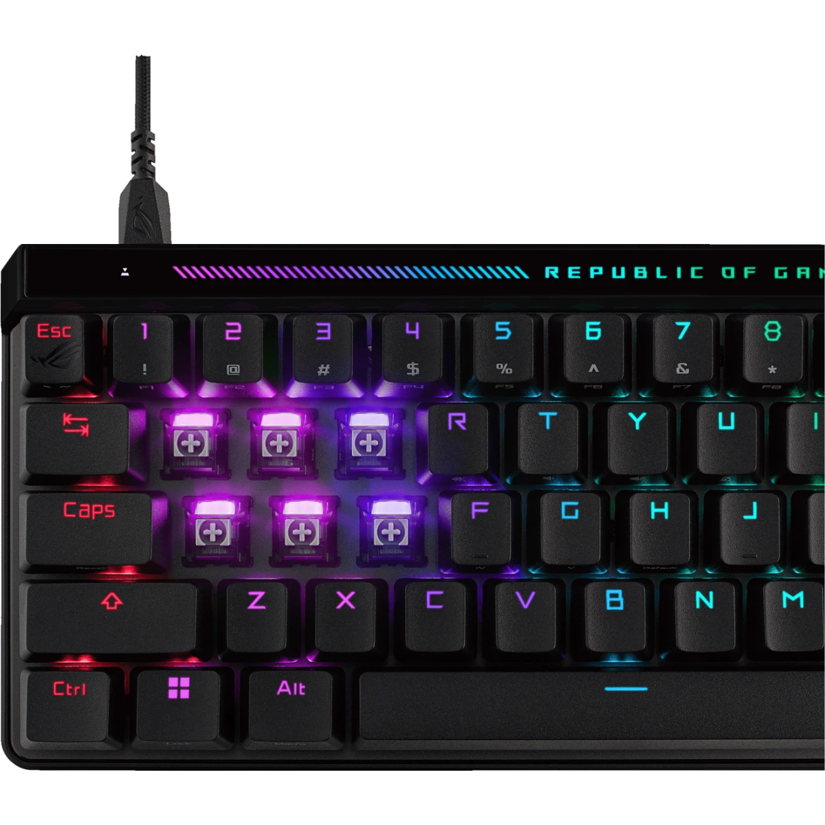 Клавиатура ASUS ROG Falchion Ace HFX Black - 90MP03VE-BKRA20 - фото 12