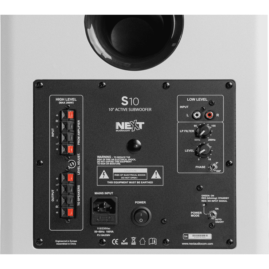 Сабвуфер NEXT Audiocom S10 White - ACP01934 - фото 3