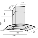 Вытяжка MBS Ruta 150 Glass Black