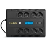 ИБП ExeGate NEO Smart LHB-850.LCD.AVR.8SH.CH.RJ.USB (EX295014RUS)