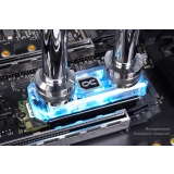 ..... Водоблок для SSD Alphacool HDX Apex Acrylic aRGB M.2 2280 SSD Cooler (11969) Б/У
