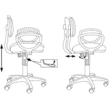 Офисное кресло Бюрократ CH-213AXN Black (CH-213AXN/B)