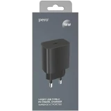 Сетевое зарядное устройство PERO TC03 Black (ТС03BLPD)