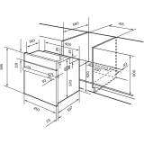 Духовой шкаф LEX EDM 4540 BL (CHAO000354)
