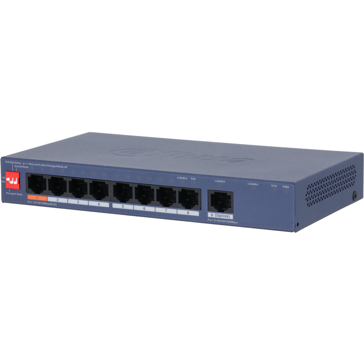 Коммутатор (свитч) Dahua DH-CS4009-8ET1GT-60 - фото 2