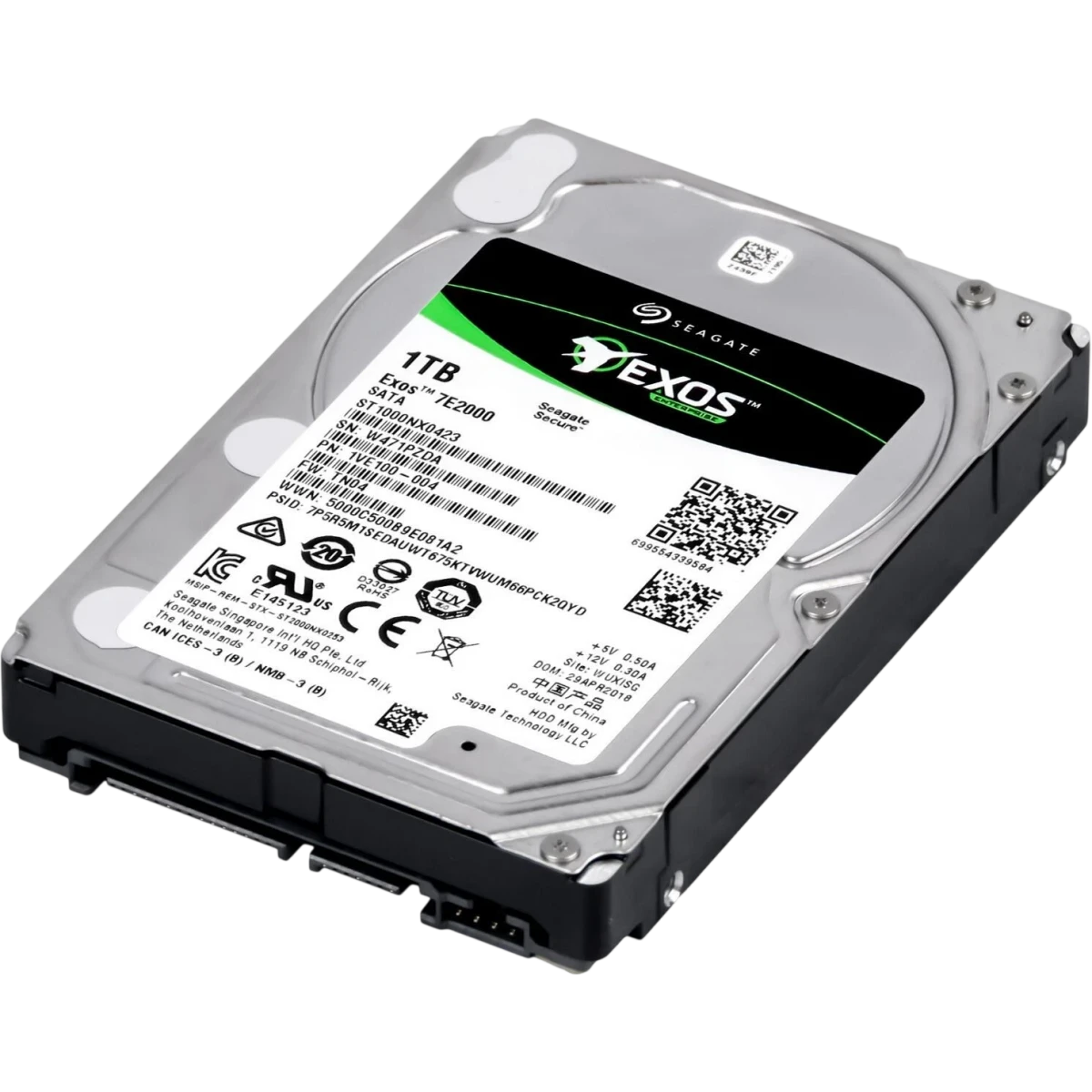 Жёсткий диск 1TB SATA-III Seagate Exos 7E2000 (ST1000NX0423) - фото 2