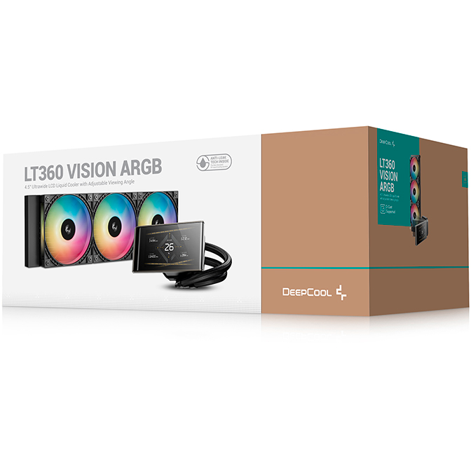 Система жидкостного охлаждения DeepCool LT360 VISION ARGB - R-LT360VISION-BKAMMC-G-1 - фото 8