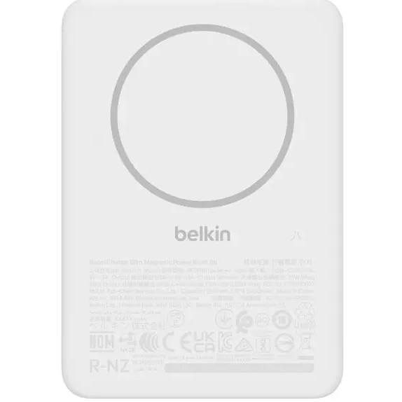 Внешний аккумулятор Belkin BoostCharge Slim Magnetic Power Bank 5K White - BPD010hqWH - фото 4