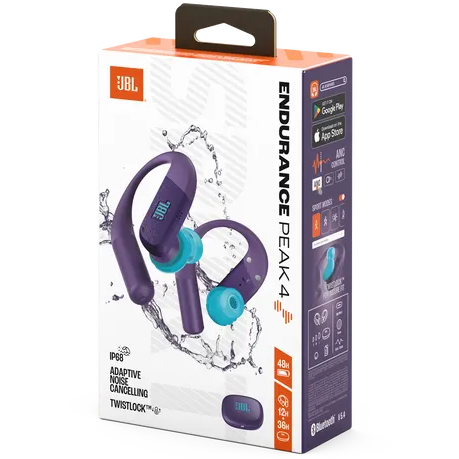Гарнитура JBL Endurance Peak 4 Purple - JBLENDUPEAK4PUR - фото 8