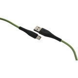 Кабель USB - USB Type-C, 1м, BoraSCO 52587 Green