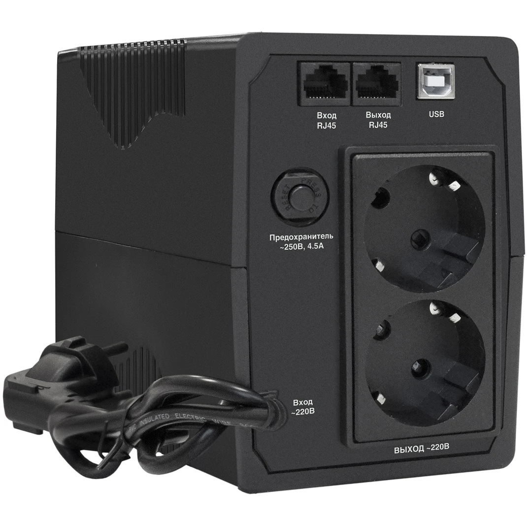 ИБП ExeGate SpecialPro UNB-800.LED.AVR.2SH.RJ.USB - EP285604RUS - фото 2