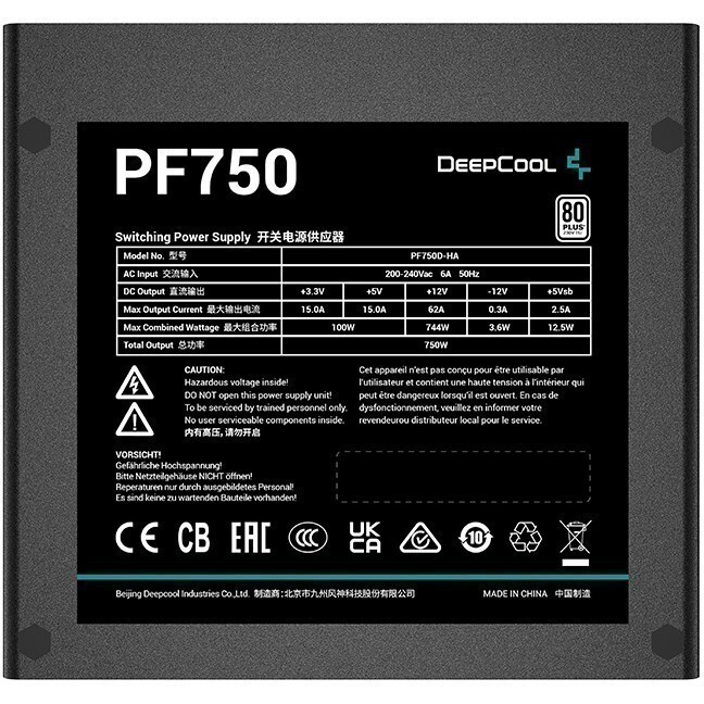 ..... Блок питания 750W DeepCool PF750 (1237) Б/У - фото 3