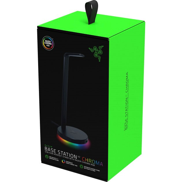 Подставка для наушников Razer Base Station V2 Chroma Black - RC21-01510100-R3M1 - фото 6