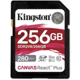 ..... Карта памяти 256GB SD Kingston Canvas React Plus (SDR2V6/256GB) Б/У