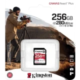 ..... Карта памяти 256GB SD Kingston Canvas React Plus (SDR2V6/256GB) Б/У