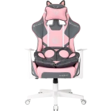 Игровое кресло Бюрократ Knight Catzy Grey/Pink (KNIGHT CATZY)