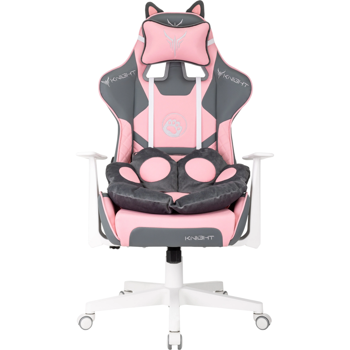 Игровое кресло Бюрократ Knight Catzy Grey/Pink - KNIGHT CATZY - фото 3