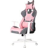 Игровое кресло Бюрократ Knight Catzy Grey/Pink (KNIGHT CATZY)