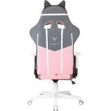 Игровое кресло Бюрократ Knight Catzy Grey/Pink (KNIGHT CATZY)