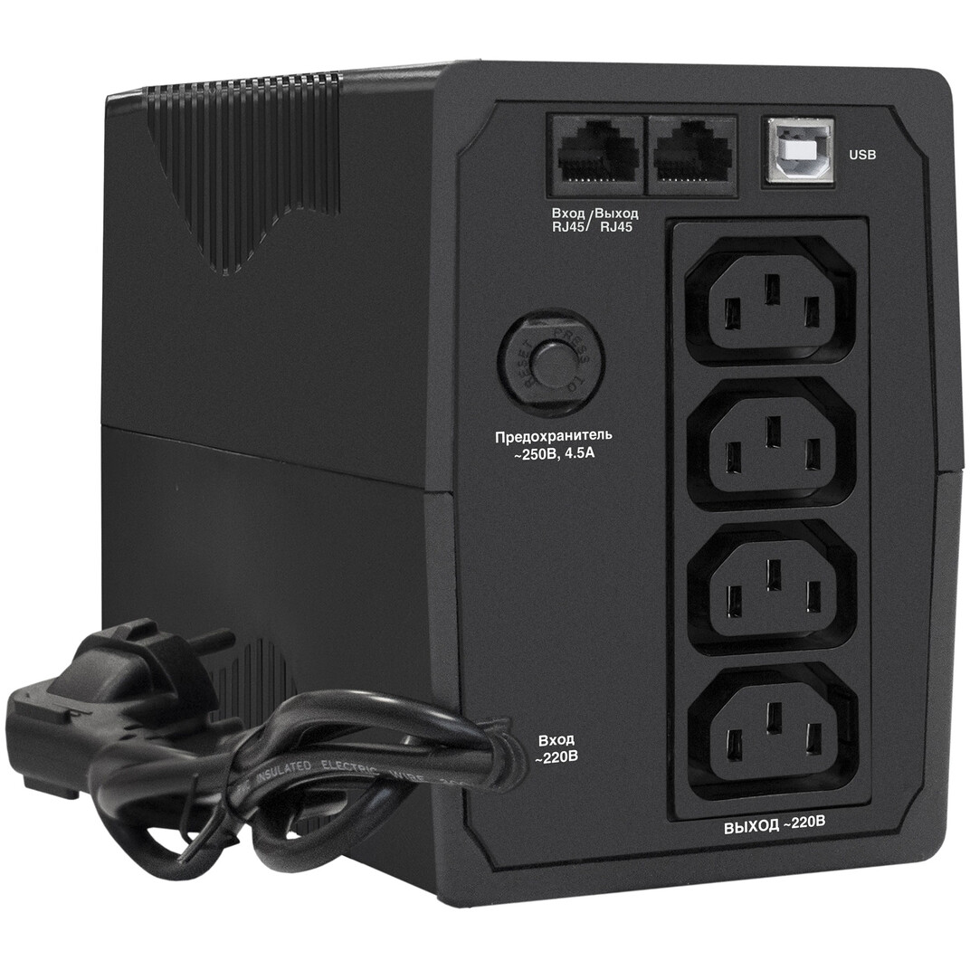 ИБП ExeGate SpecialPro UNB-650.LED.AVR.4C13.RJ.USB - EP285596RUS - фото 2