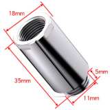 Прямой фитинг для СЖО FREEZEMOD GYCLZ-D30 Silver (GYCLZ-D30-Silver)