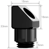 Угловой адаптер для СЖО FREEZEMOD GXZWT-D45 Silver (GXZWT-D45-Silver)