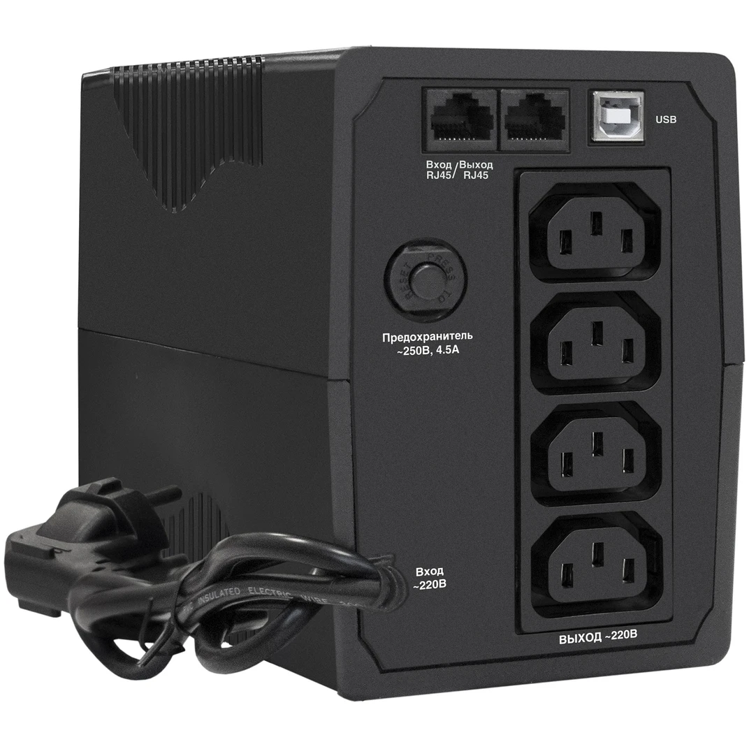 ИБП ExeGate SpecialPro UNB-800.LED.AVR.4C13.RJ.USB - EX292774RUS - фото 2