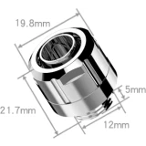 Фитинг для СЖО FREEZEMOD GRGKN-B3 10/13 Silver (GRGKN-B3-Silver)