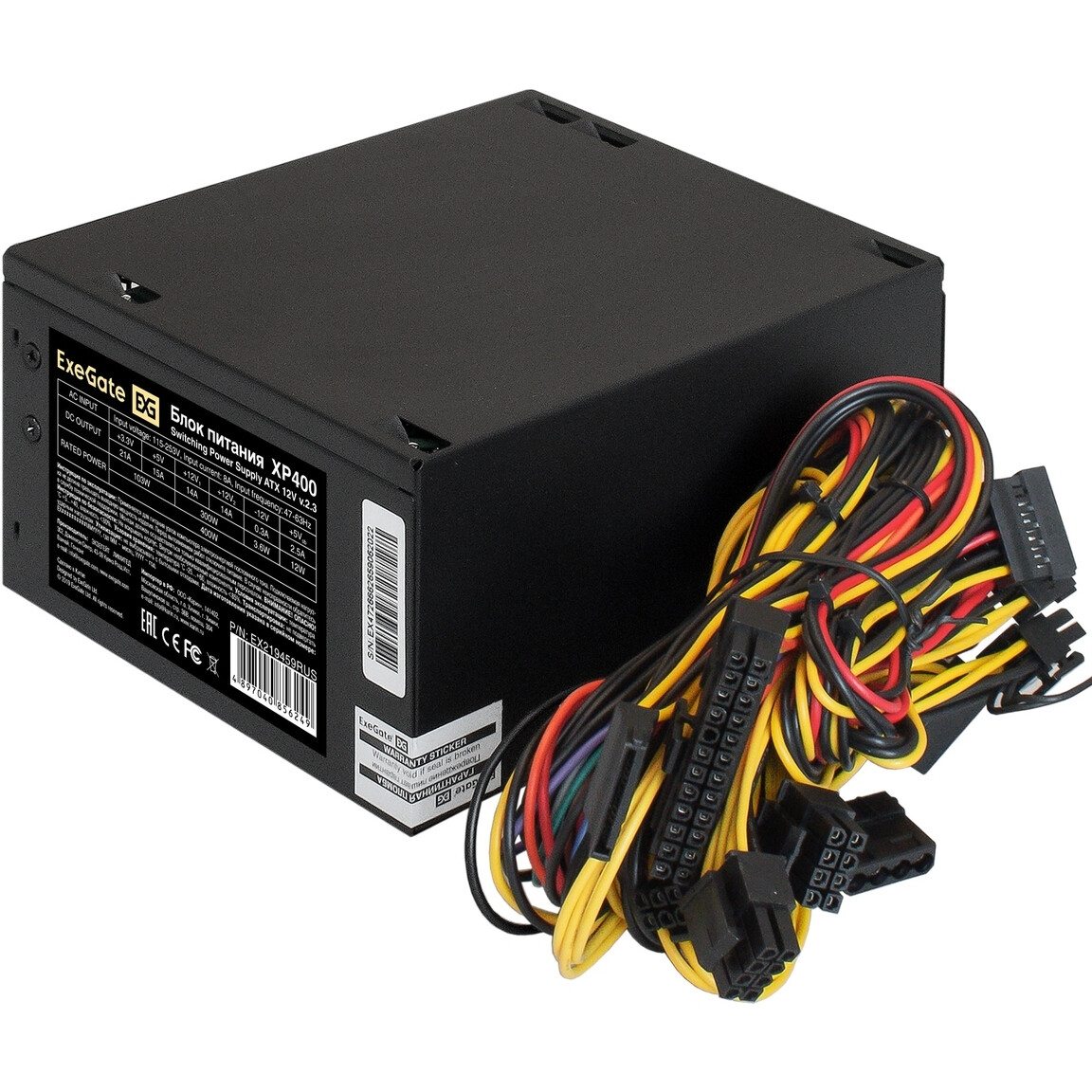 Блок питания 400W ExeGate XP400 OEM - EX219459RUS - фото 2