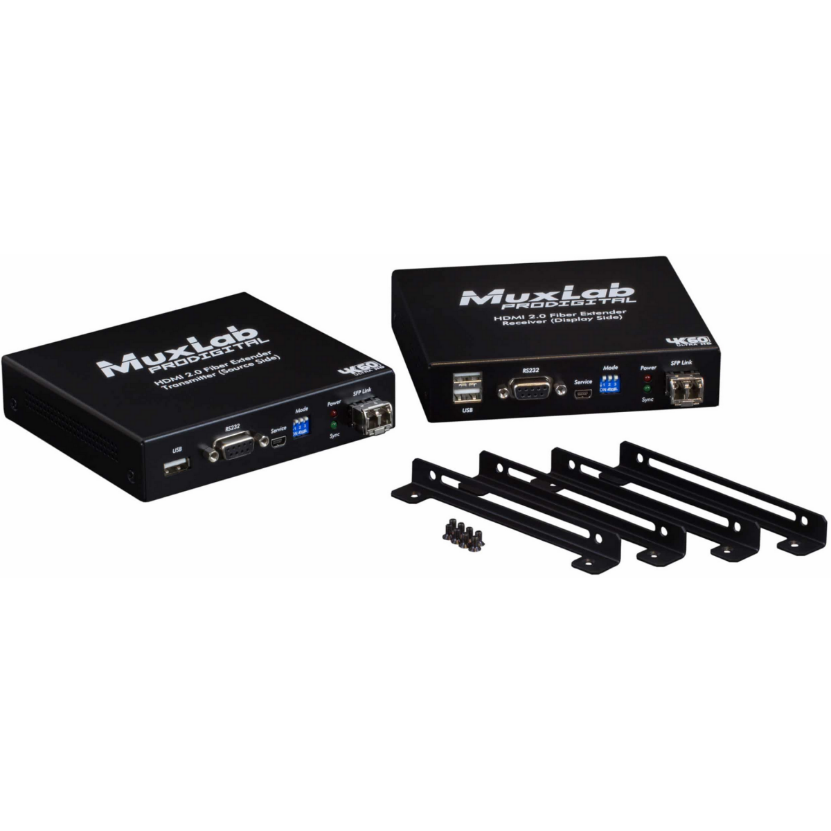 KVM удлинитель MuxLab HDMI 2.0 Fiber Extender Kit - 500485