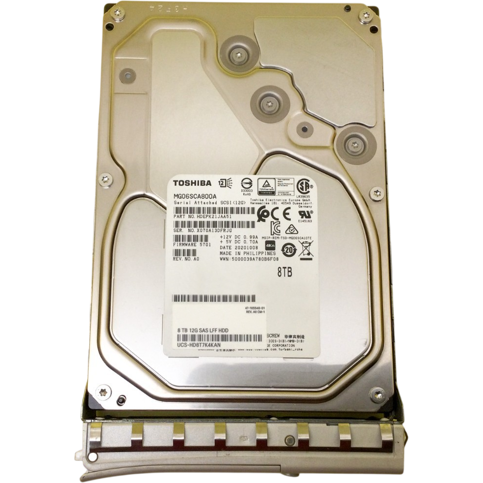 Жёсткий диск 8TB SAS Toshiba (MG06SCA800A)