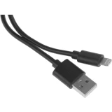 Кабель USB - Lightning, 1м, BoraSCO 21971 Black