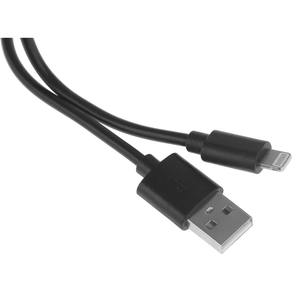 Кабель USB - Lightning, 1м, BoraSCO 21971 Black