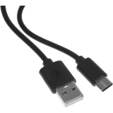 Кабель USB - USB Type-C, 1м, BoraSCO 37340 Black