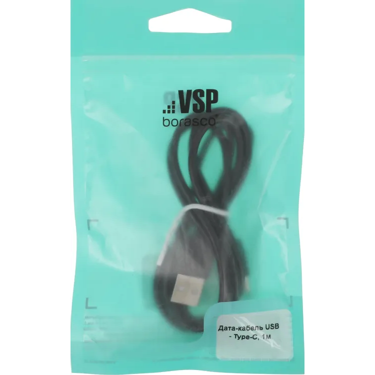 Кабель USB - USB Type-C, 1м, BoraSCO 37340 Black - фото 3