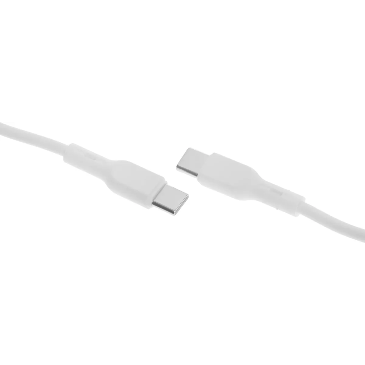 Кабель USB Type-C - USB Type-C, 1м, BoraSCO 38526 White - фото 3