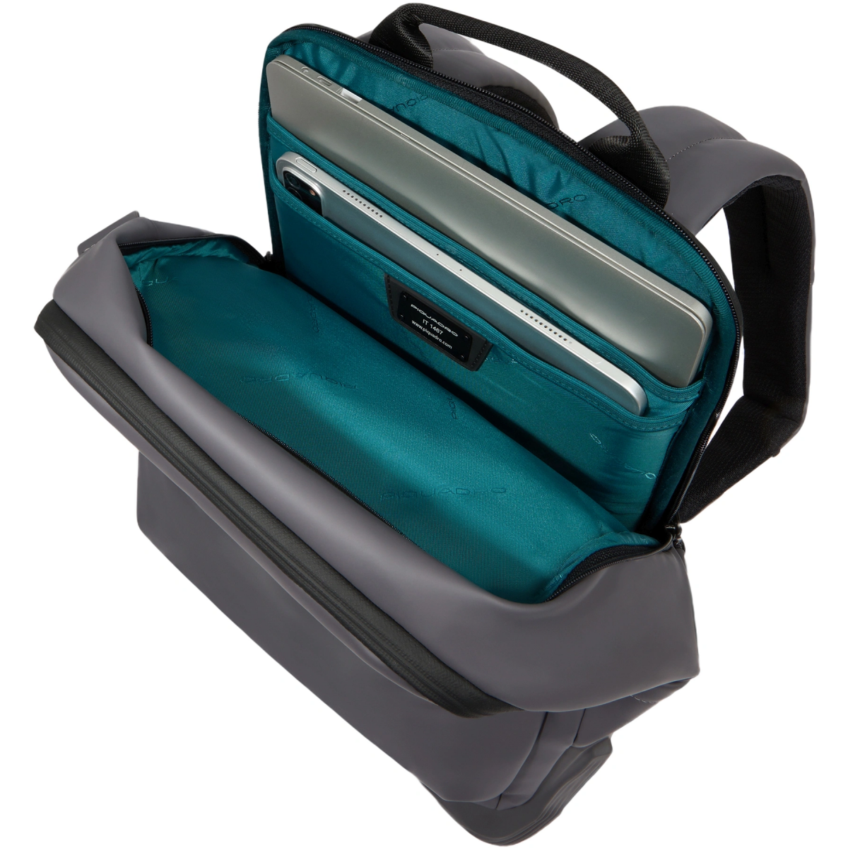Рюкзак для ноутбука Piquadro Water Resistant Laptop 14" Backpack Grey (CA6464C2OW/GR) - фото 3