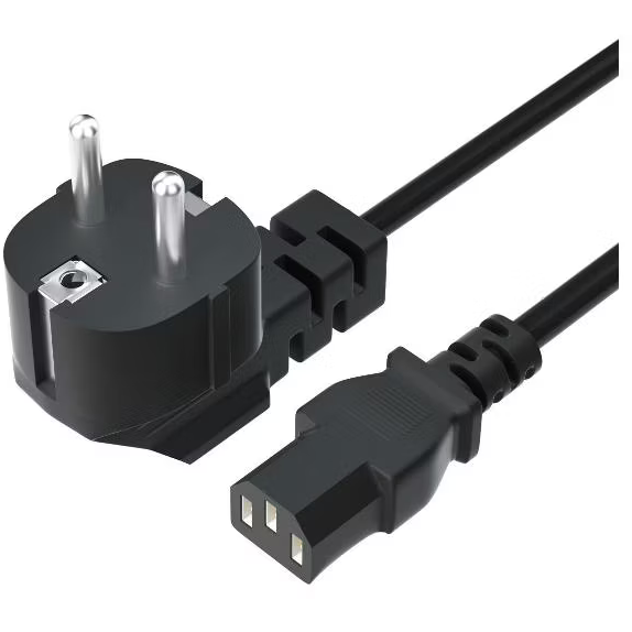 Кабель питания Schuko - C13, 1м, Caweon CH-05-BK