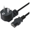 Кабель питания Schuko - C13, 1м, Caweon CH-05-BK