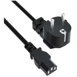 Кабель питания Schuko - C13, 1м, Caweon CH-05-BK