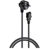 Кабель питания Schuko - C13, 1м, Caweon CH-05-BK