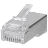 Коннектор RJ-45 Cabeus 8P8C-SH-FC, 100 шт.