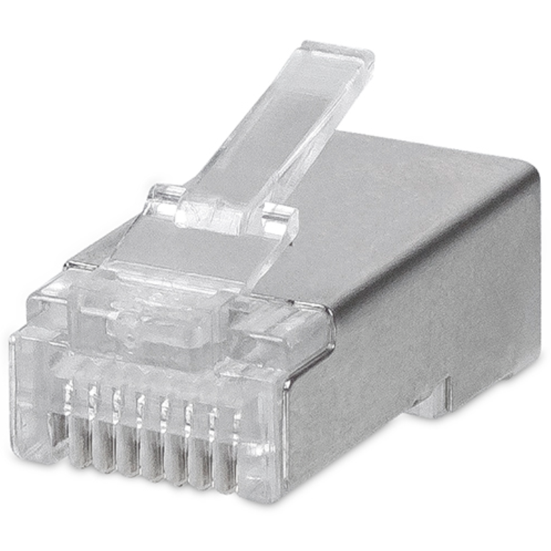 Коннектор RJ-45 Cabeus 8P8C-SH-FC, 100 шт.