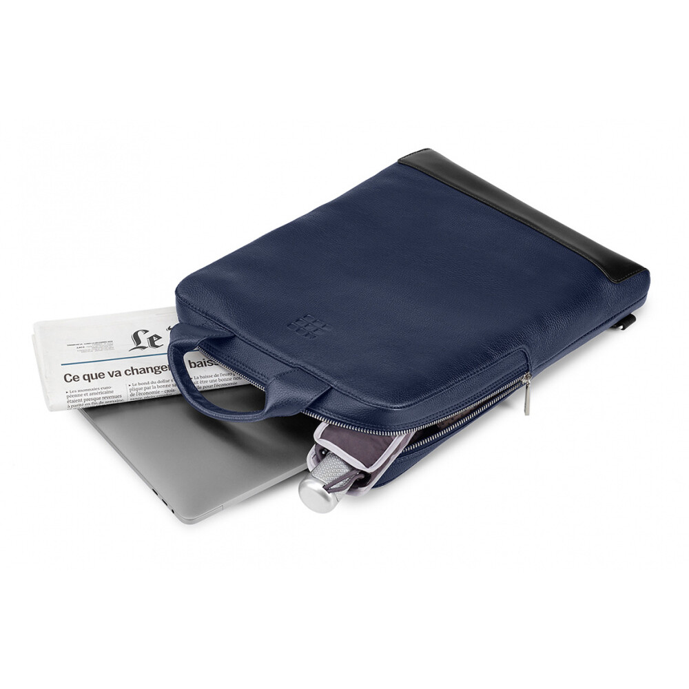 Сумка для ноутбука Moleskine Classic Leather Blue (ET84DBVB20) - фото 4