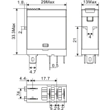 Реле промежуточное DKC IR-230AC-1CO-D