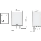 Реле промежуточное DKC IR-230AC-4CO