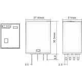 Реле промежуточное DKC IR-24DC-4CO-D