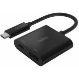 Переходник USB Type-C - HDMI/USB Type-C, 0.13м, Belkin AVC002btBK