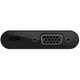 Переходник USB Type-C - VGA/USB Type-C (F), 0.13м, Belkin AVC001btBK