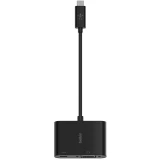 Переходник USB Type-C - VGA/USB Type-C (F), 0.13м, Belkin AVC001btBK